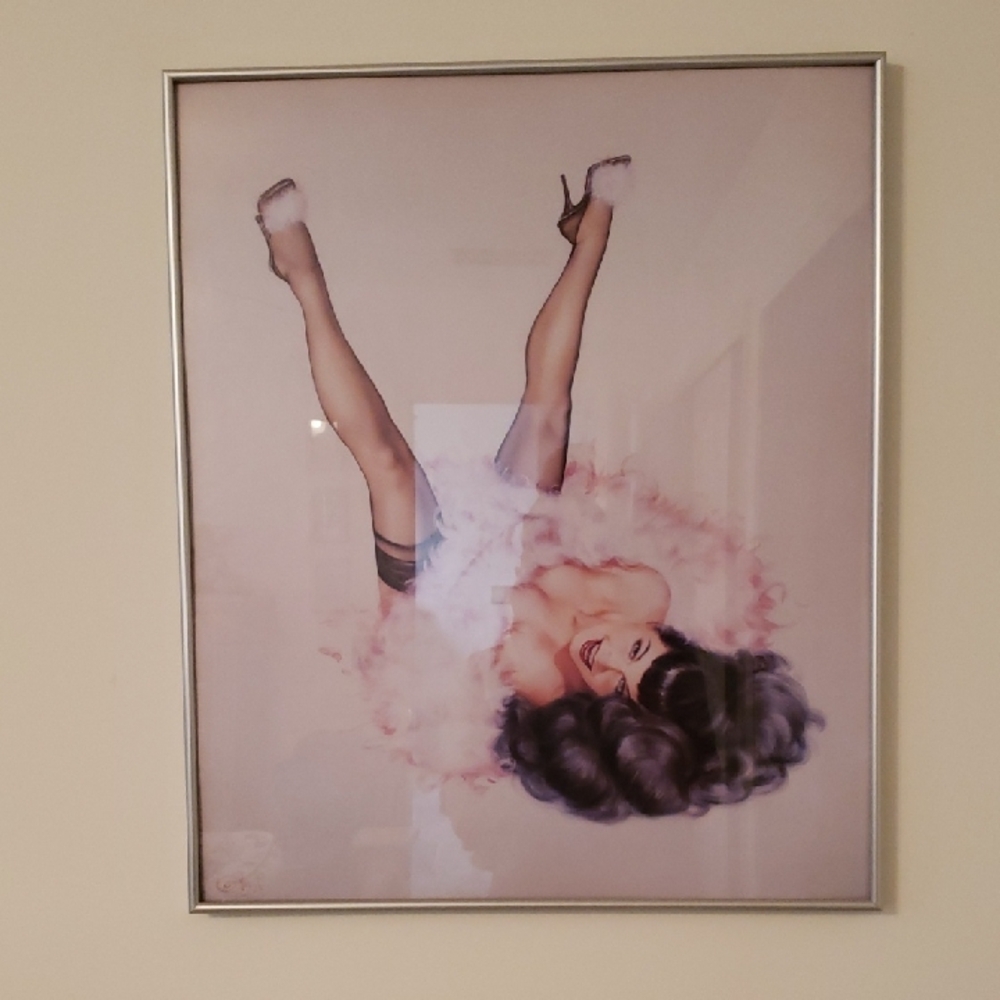 Betty Paihe Inspired Art Print with Silver Frame